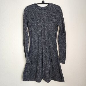 hollister grey sweater dress | Dresses | Hollister Cable Knit Long Sleeve A Line Womens dresses